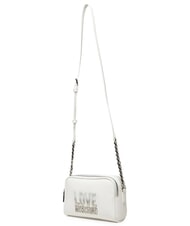 LOVE MOSCHINO BIG LETTERING Mini Bag a tracolla bianco - Borse Donna - 3