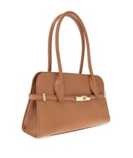 FURLA GOCCIA Borsa a spalla piccola in pelle brandy - Borse Donna - 2