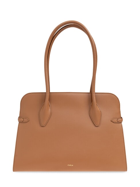 GOCCIA Borsa a spalla in pelle brandy - Borse Donna