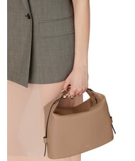 FURLA NUVOLA M Borsa in pelle doppia portabilità greige - Borse Donna - 5