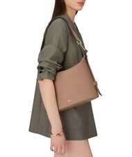 FURLA NUVOLA M Borsa in pelle doppia portabilità greige - Borse Donna - 6