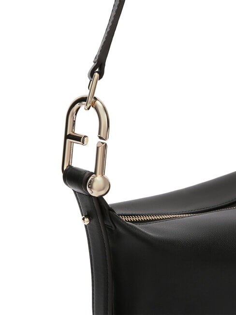 NUVOLA M Borsa in pelle doppia portabilità Nero - Borse Donna