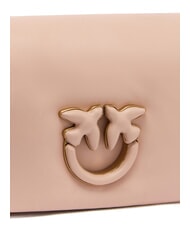 PINKO LOVE CLICK PUFF Borsa mini in pelle a tracolla cipria-block color - Borse Donna - 3