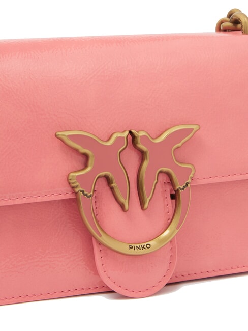 LOVE ONE MINI  Mini Bag a tracolla fiore di pesco-antique gold - Borse Donna