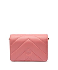 PINKO LOVE CLICK Borsa mini in pelle trapuntata fiore di pesco-antique gold - Borse Donna - 3