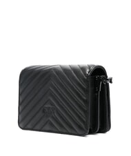PINKO LOVE CLICK CHEVRON Borsa mini tracolla in pelle - Borse Donna