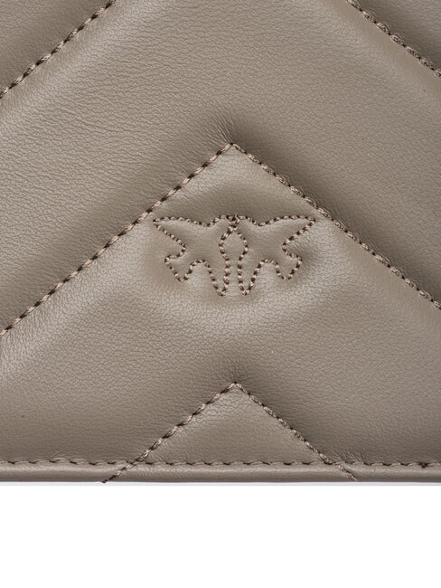 LOVE CLICK CLASSIC Borsa trapuntata in pelle noce-antique gold - Borse Donna