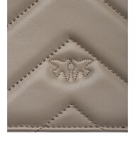 PINKO LOVE CLICK CLASSIC Borsa trapuntata in pelle noce-antique gold - Borse Donna - 5