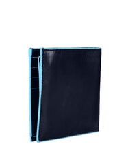 PIQUADRO BLUE SQUARE  Portafoglio in pelle, con flap blu - Portafogli Uomo - 4