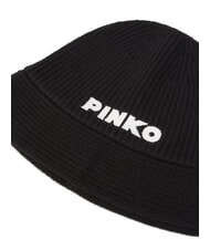 PINKO MINSKIN Cappello svasato in lana nero limousine - Cappelli - 3