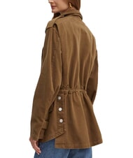 PINKO DIATONIA Giacca denim con coulisse verde oliva scuro - Giacche Donna - 2