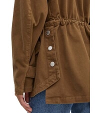 PINKO DIATONIA Giacca denim con coulisse verde oliva scuro - Giacche Donna - 4