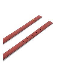 PINKO LOVE MINI Cintura sottile in pelle rosso/nero-antique gold - Cinture - 4