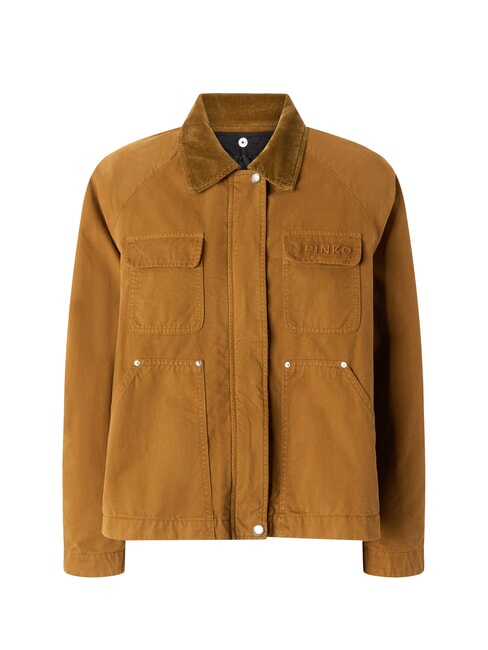 CANNONE Giubbino caban colletto velluto bronzo - Giacche Donna