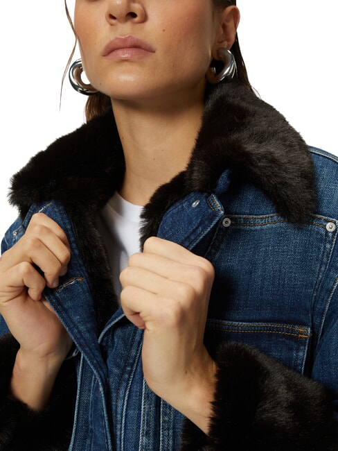 POP Giacca in denim con applicazioni lavaggio vintage medio scuro - Giacche Donna