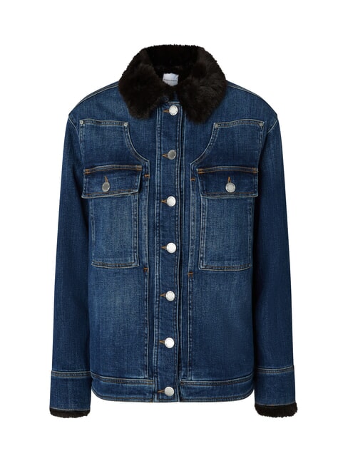 POP Giacca in denim con applicazioni lavaggio vintage medio scuro - Giacche Donna