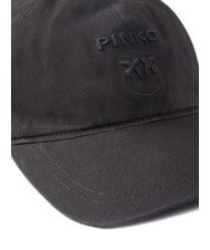 PINKO BUSSETO Cappello baseball in cotone nero limousine - Cappelli - 4