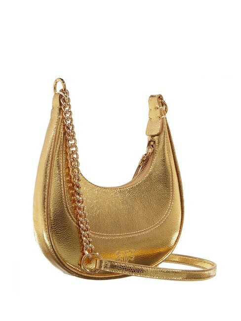 BRIOCHE Borsa a spalla in pelle metallizzata oro-oro - Borse Donna