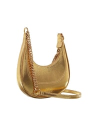 PINKO BRIOCHE Borsa a spalla in pelle metallizzata oro-oro - Borse Donna - 2