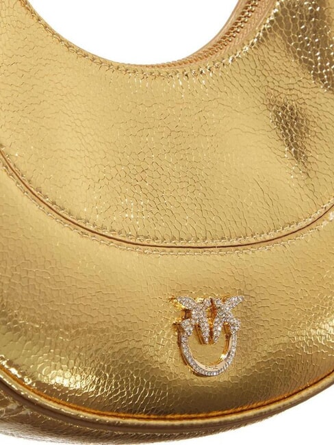 BRIOCHE Borsa a spalla in pelle metallizzata oro-oro - Borse Donna
