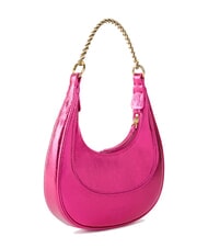PINKO BRIOCHE Borsa a spalla in pelle metallizzata fuxia metallizzato-oro - Borse Donna - 2