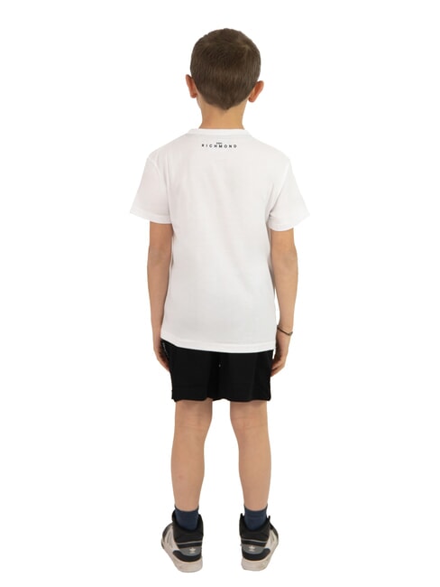 NORMI Set T-shirt e bermuda white/blka - Tute bambini