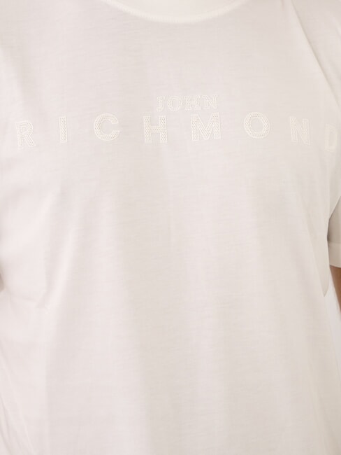 SOULOKU T-shirt con logo in rilievo off-white - T-shirt Uomo