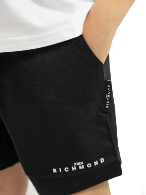 NORMI Set T-shirt e bermuda white/blka - Tute bambini