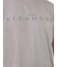 JOHN RICHMOND SOULOKU T-shirt con logo in rilievo grey medium - T-shirt Uomo - 2