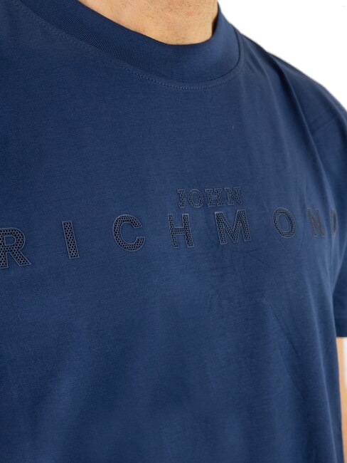 SOULOKU T-shirt con logo in rilievo blue medieval - T-shirt Uomo