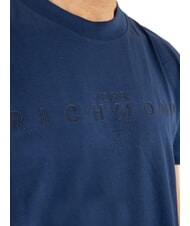 JOHN RICHMOND SOULOKU T-shirt con logo in rilievo blue medieval - T-shirt Uomo - 2