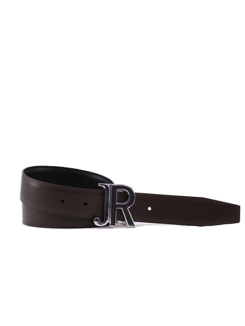 JR LOGO Cintura doubleface in pelle black/moro - Cinture