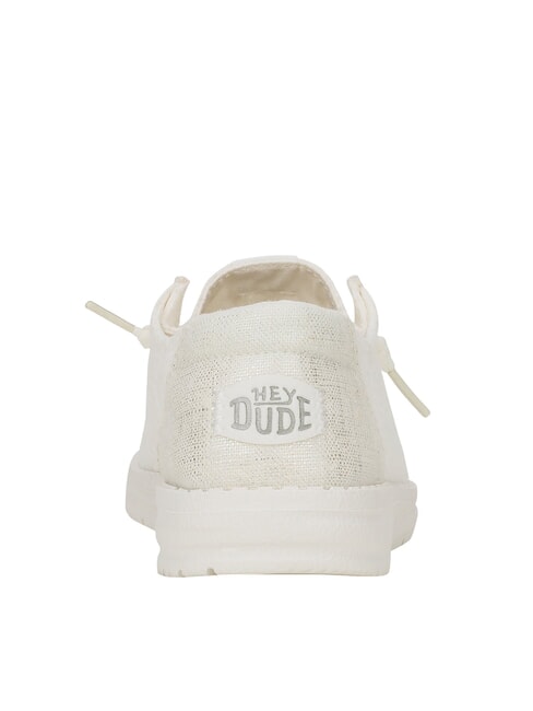 WENDY EYELET LACE Mocassini traforati texture fiori white - Scarpe Donna