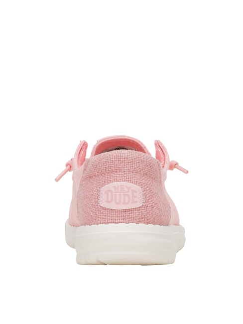 WENDY EYELET LACE Mocassini traforati texture fiori pale pink - Scarpe Donna