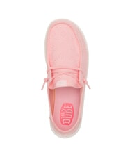 HEY DUDE WENDY EYELET LACE Mocassini traforati texture fiori pale pink - Scarpe Donna - 3