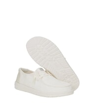 HEY DUDE WENDY EYELET LACE Mocassini traforati texture fiori white - Scarpe Donna - 6