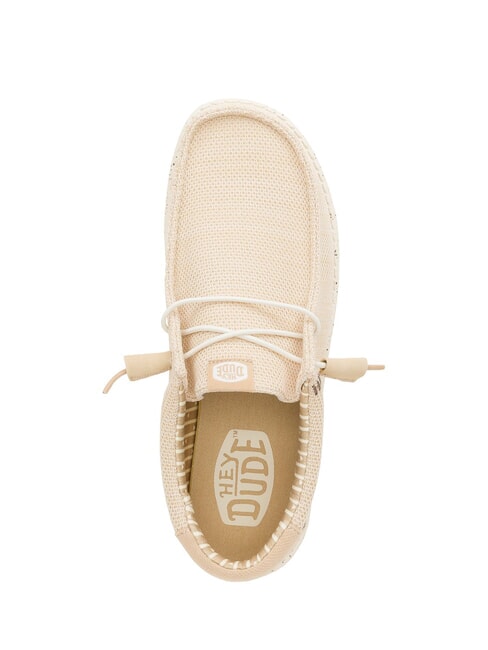 WALLY STRETCH SOX Mocassini in tessuto mesh irish cream/egret - Scarpe Uomo
