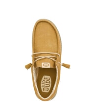 HEY DUDE WALLY CANVAS M Mocassini easy-on in tela cumin brown/stone grey - Scarpe Uomo - 3