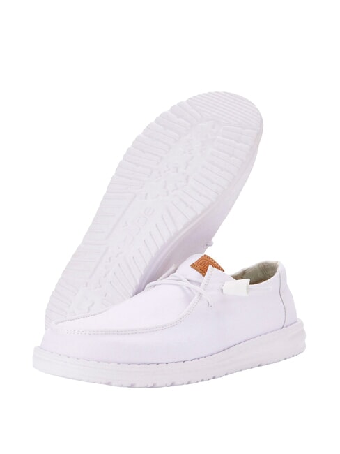 WENDY CANVAS W Mocassini in tela white - Scarpe Donna