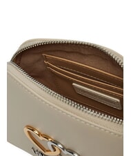 LOVE MOSCHINO TWINS Mini Bag a tracolla avorio - Borse Donna - 3