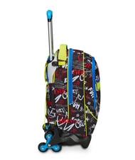 SJGANG GANG BORN TO FUN BOY  Zaino trolley sganciabile, 3 ruote Nero - Zaini con carrello - 4