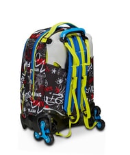 SJGANG GANG BORN TO FUN BOY  Zaino trolley sganciabile, 3 ruote Nero - Zaini con carrello - 5