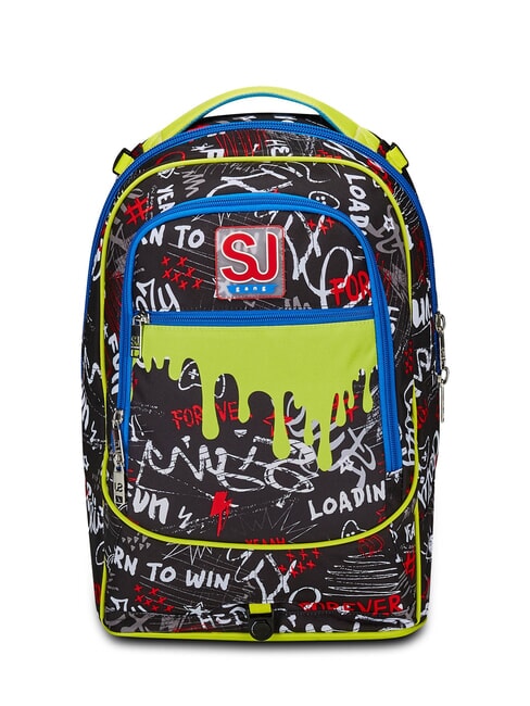 GANG BORN TO FUN BOY  Zaino trolley sganciabile, 3 ruote Nero - Zaini con carrello