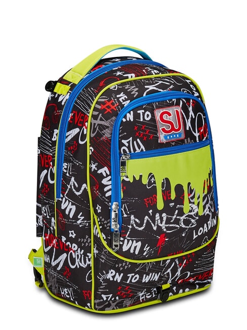 GANG BORN TO FUN BOY  Zaino trolley sganciabile, 3 ruote Nero - Zaini con carrello