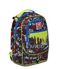 SJGANG GANG BORN TO FUN BOY  Zaino trolley sganciabile, 3 ruote Nero - Zaini con carrello - 7