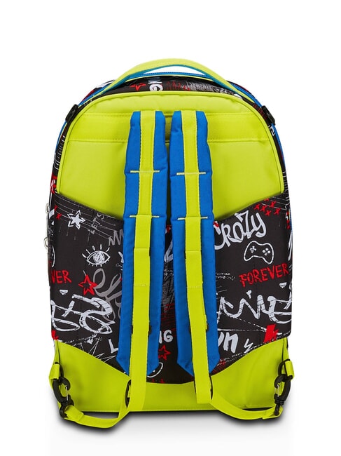 GANG BORN TO FUN BOY  Zaino trolley sganciabile, 3 ruote Nero - Zaini con carrello