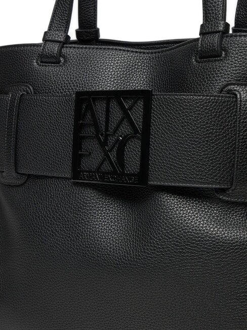 SUSIE SOFT Borsa a spalla con fibbia logata black - Borse Donna