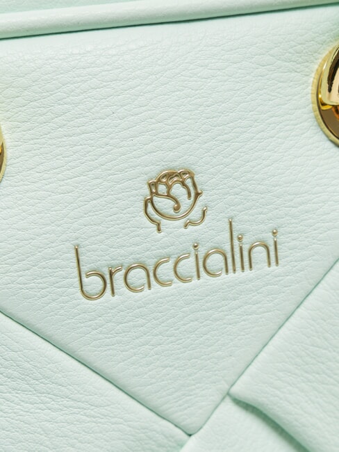 ICONS Borsa bauletto intrecciata celeste - Borse Donna