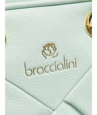 BRACCIALINI ICONS Borsa bauletto intrecciata celeste - Borse Donna - 4