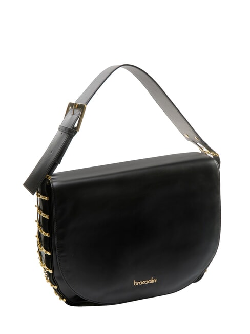 NORA Borsa a spalla in pelle nero - Borse Donna